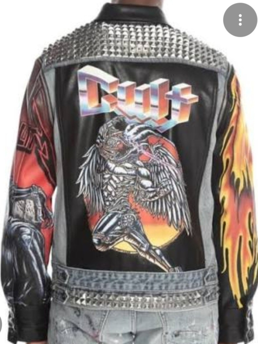 Cult Of Individuality IRON MAIDEN removable Sleeves Studded Jacket!